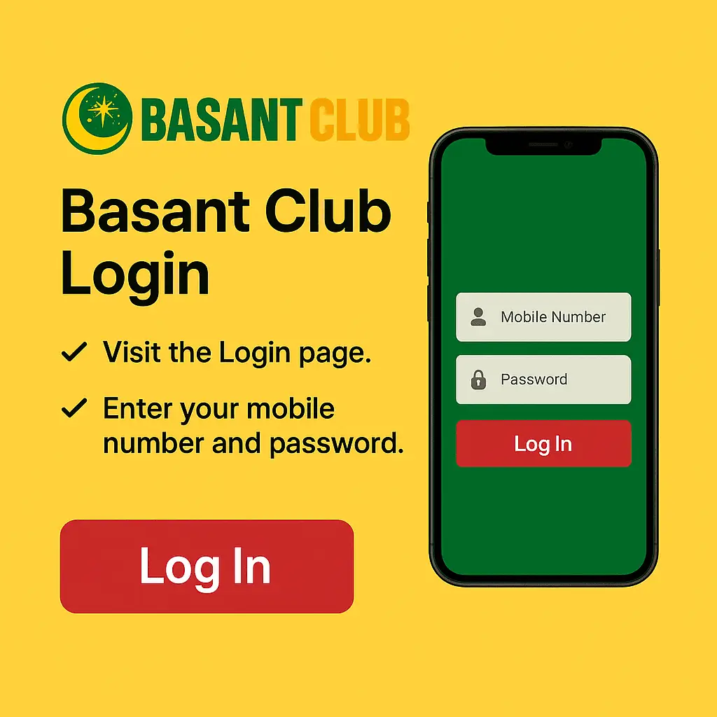 How to log in Basant club